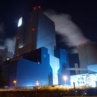 Kraftwerk Niederaußem bei Nacht