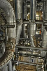 Kraftwerk Niederaußem - Kesselhaus und 15 m Dampfleitungen