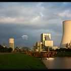 Kraftwerk Walsum kurz vor Sonnenuntergang