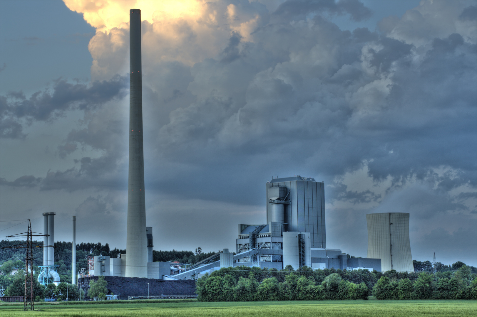 Kraftwerk Zolling als Hdr bild