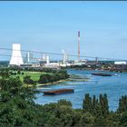 Kraftwerke Walsum Block 10 ( links ) und Kraftwerk Voerde