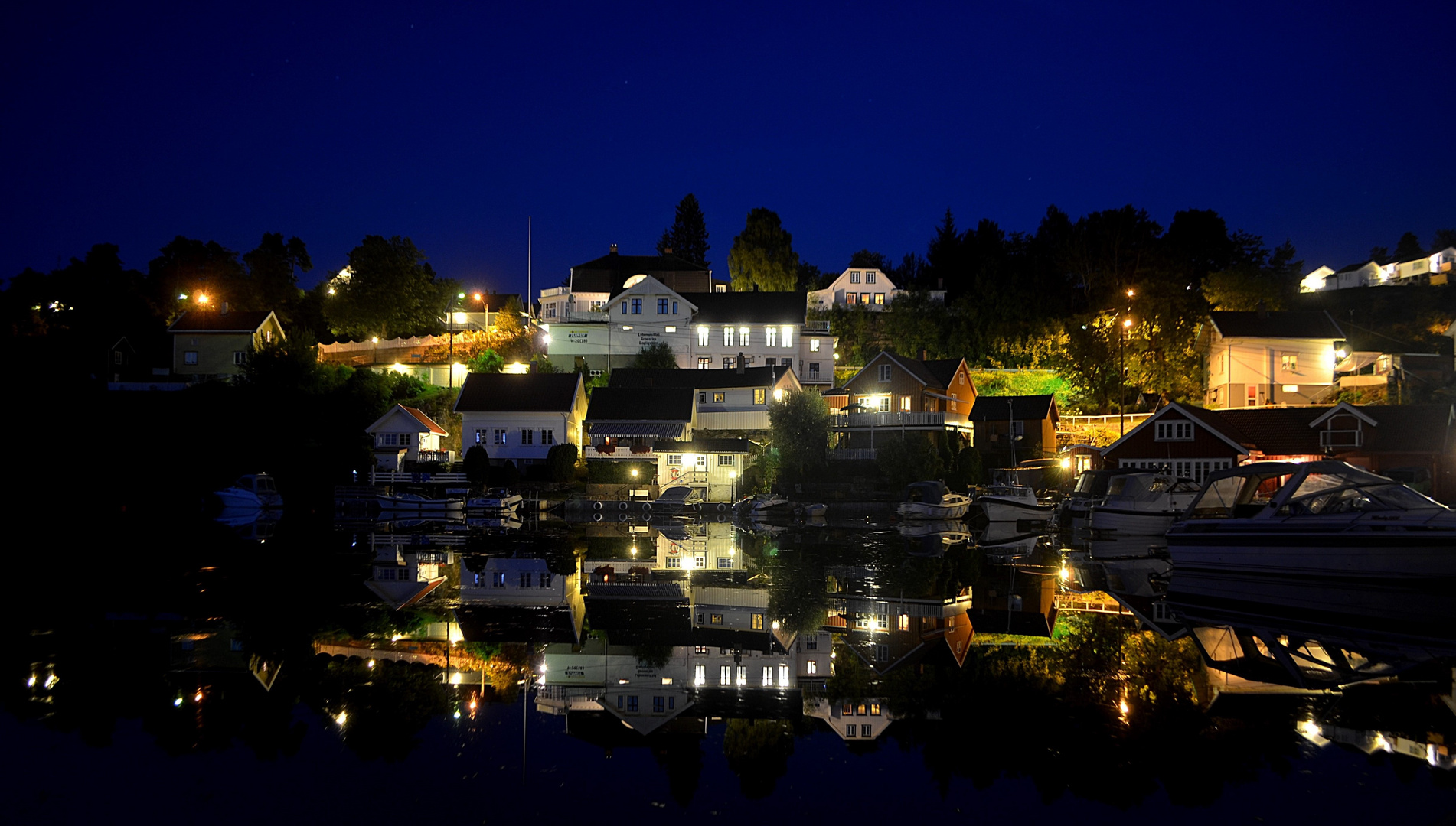 Kragerø at night.