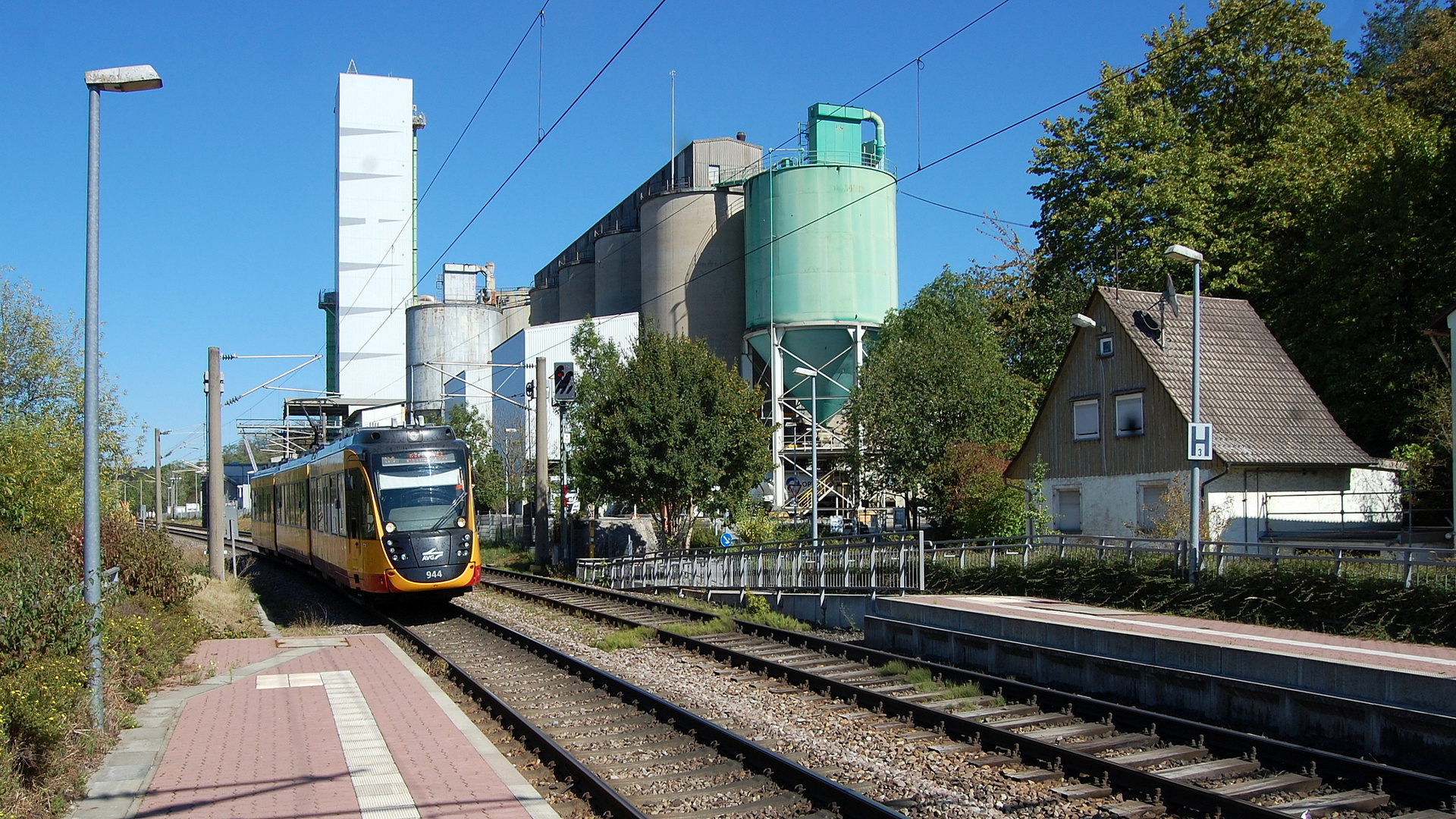 Kraichgaubahn bei Wössingen Ost 9.9.2020