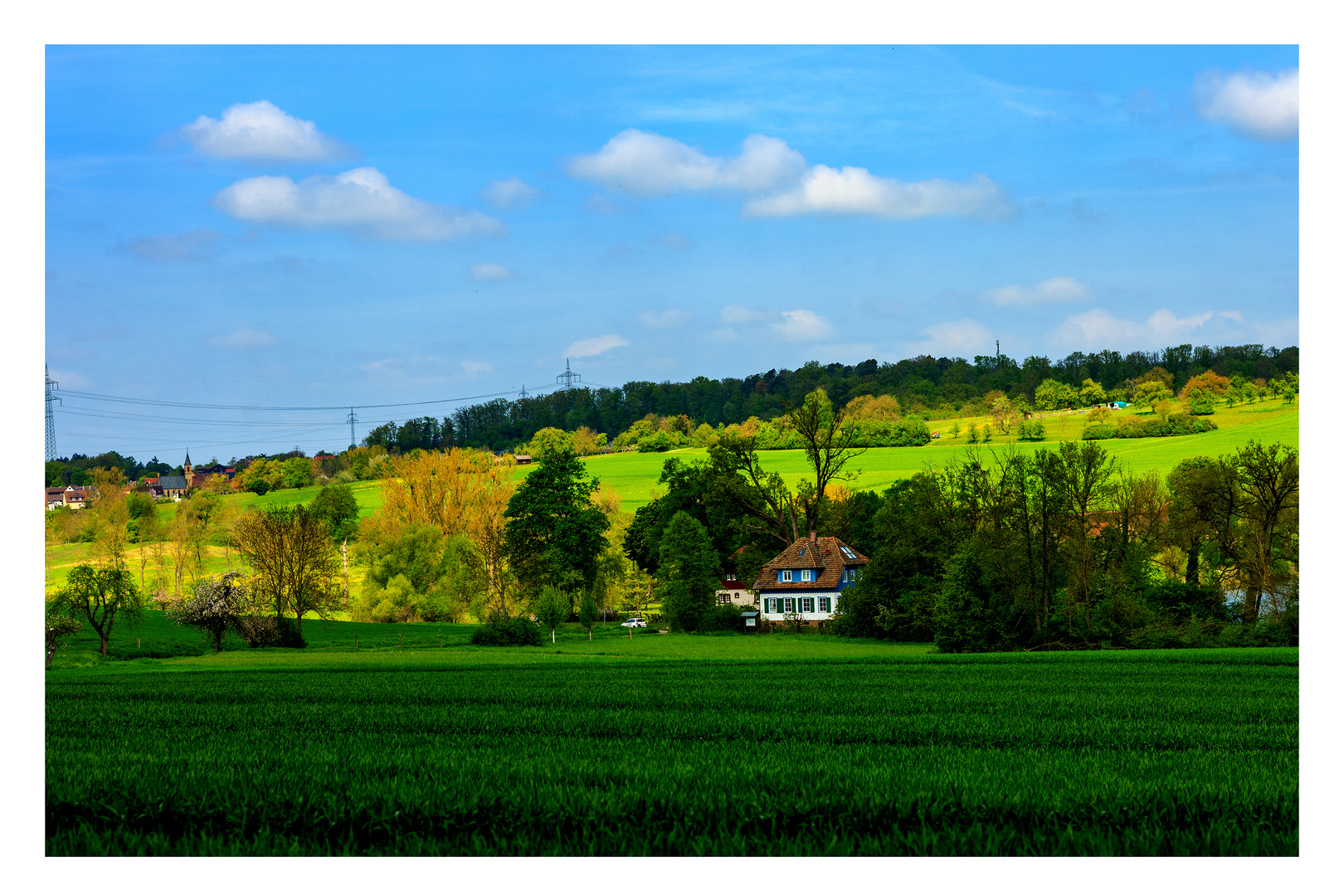 Kraichgaulandschaft am Aalkistensee