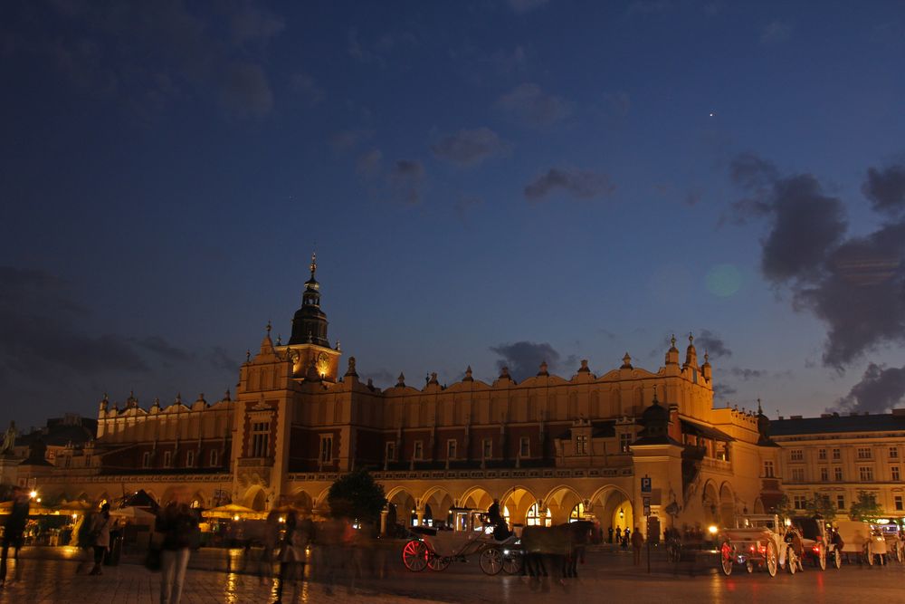 Krakau bei Nacht