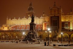 Krakau Hauptplatz Winter HDR