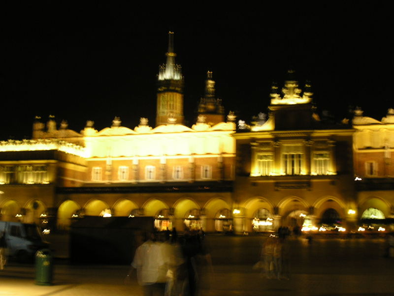 Krakow at night