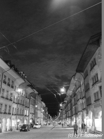 Kramgasse at night, Berne