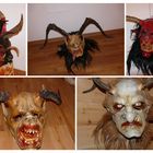 Krampus-Masken aus Großarl in Österreich