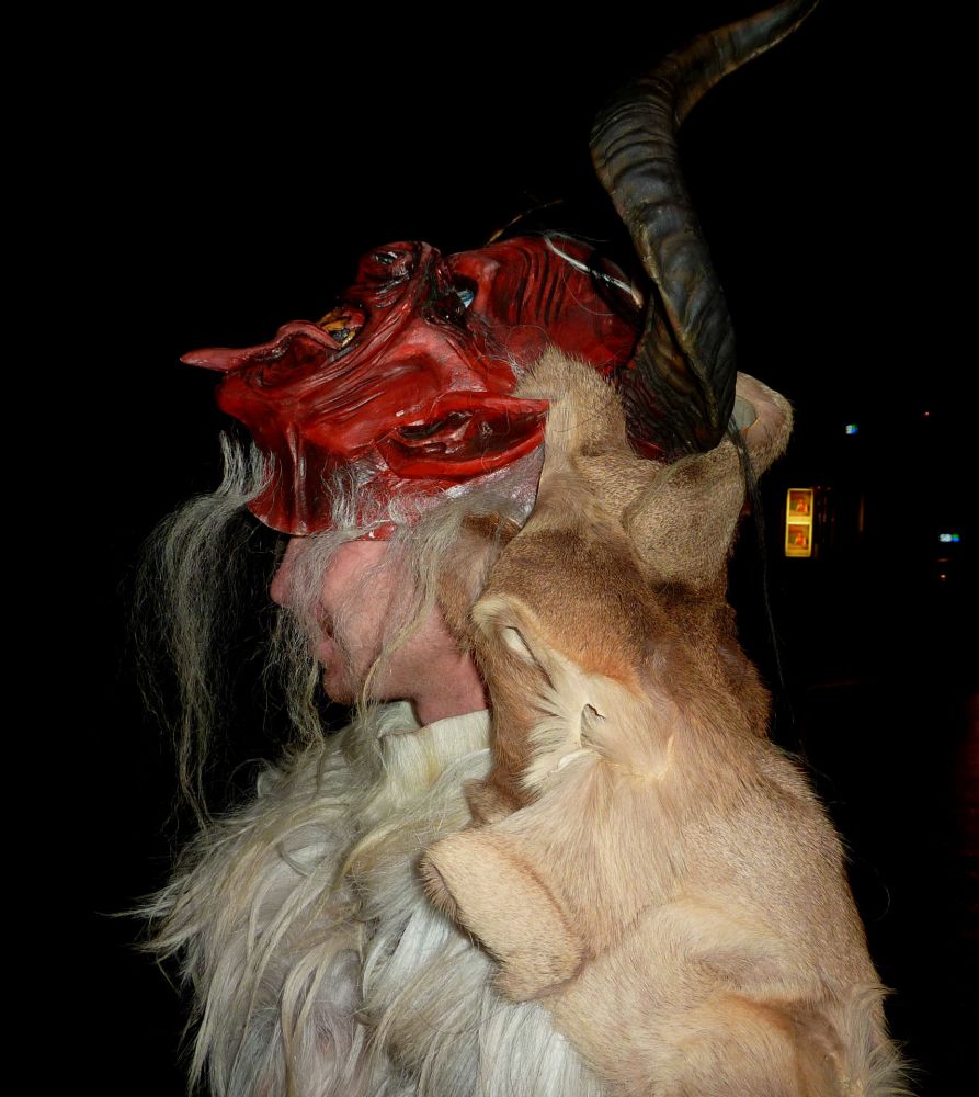 Krampus vor dem Auftritt