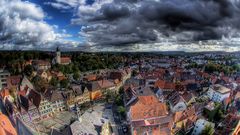 kran-blick auf meine heimatstadt bretten im kraichgau