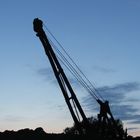 Kran in der Abenddämmerung...
