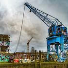 Kran Löschplatz im Billhafen