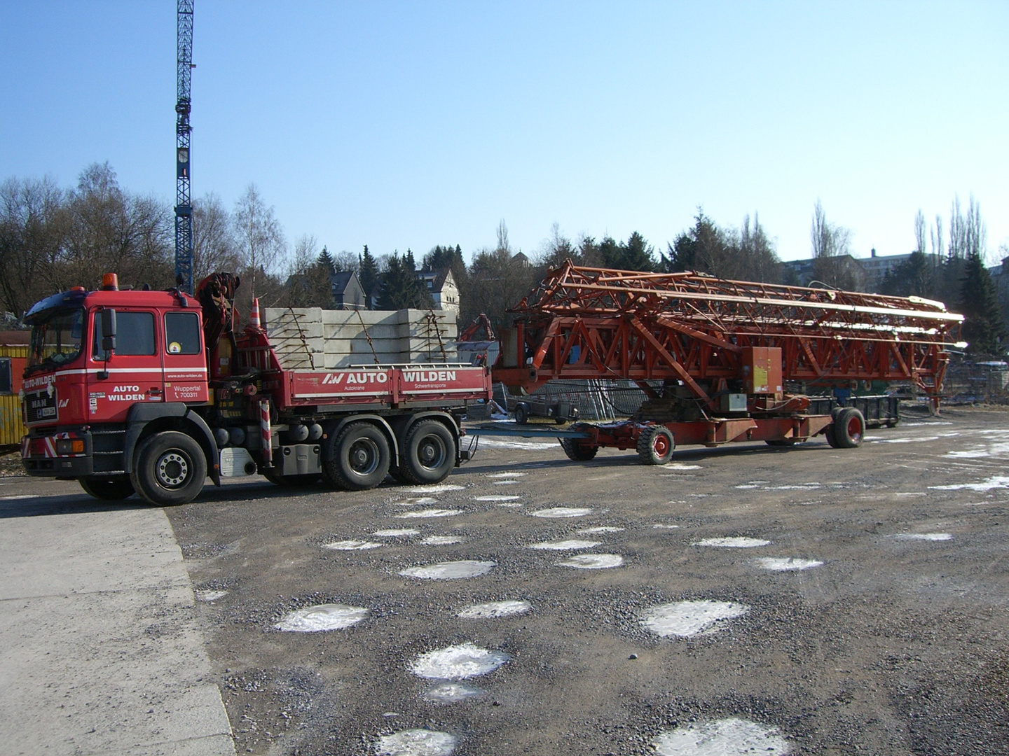 Kran-Transport Foto & | baumaschinen, verkehr & fahrzeuge, schiene und Bilder auf fotocommunity