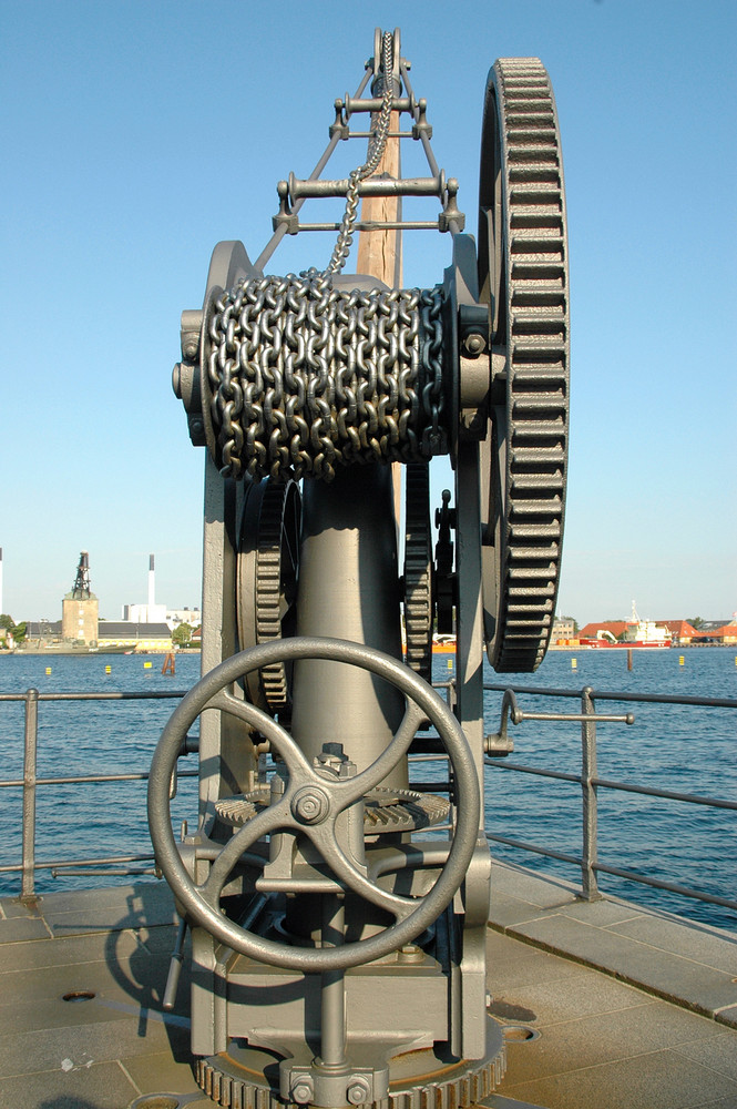 Krananlage im Hafen von Kopenhagen