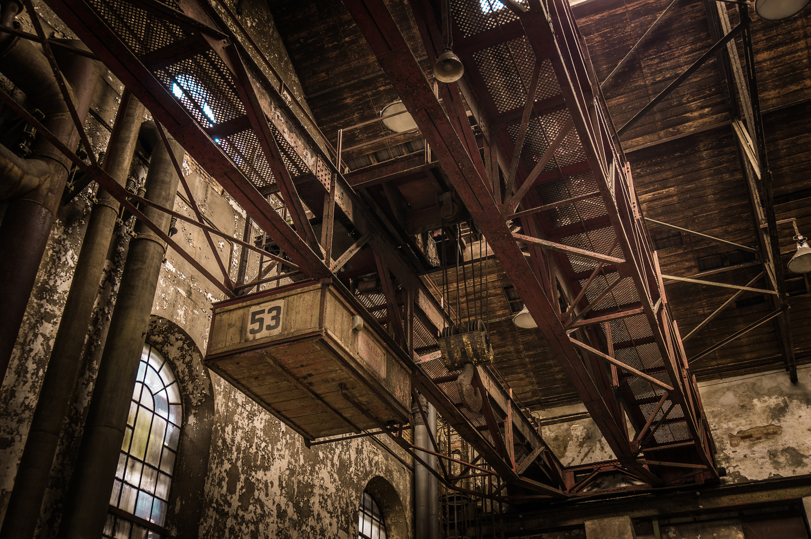Kranbahn Maxhütte Sulzbach Rosenberg Foto & Bild industrie und
