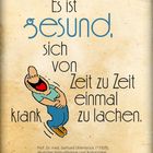 Krank lachen ist gesund