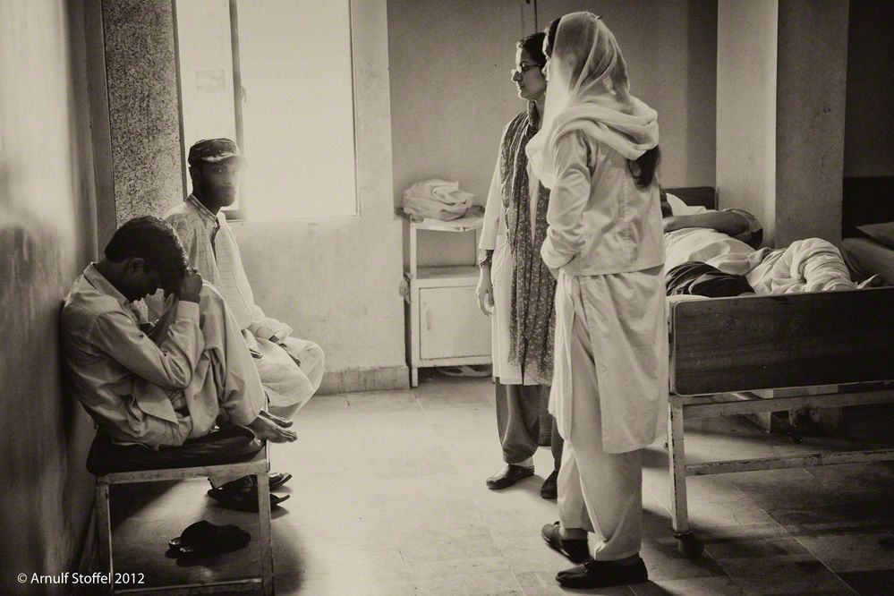 Krankensaal Männer im Nazir Hussain Hospital Karachi