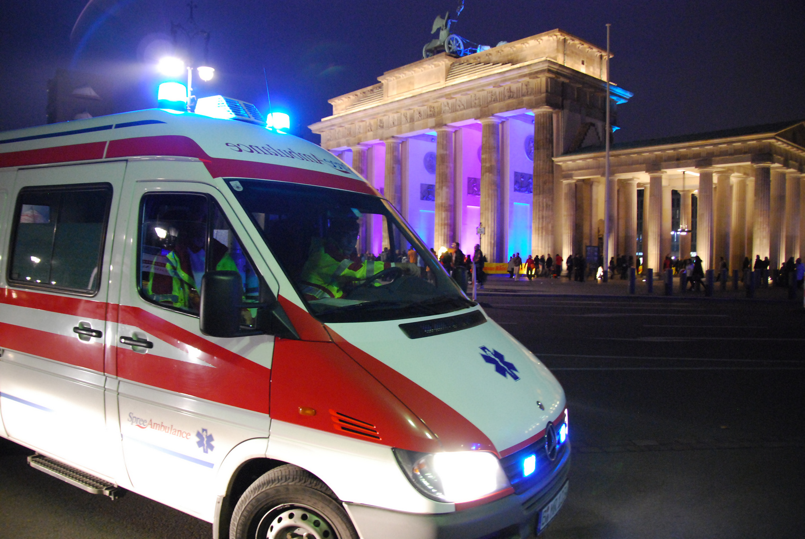 Krankentransport am Brandenburger Tor