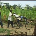 Krankentransport in Kongo.