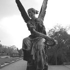 Kranzwerfende Victoria auf der Terrasse des Orangerieschlosses in Potsdam