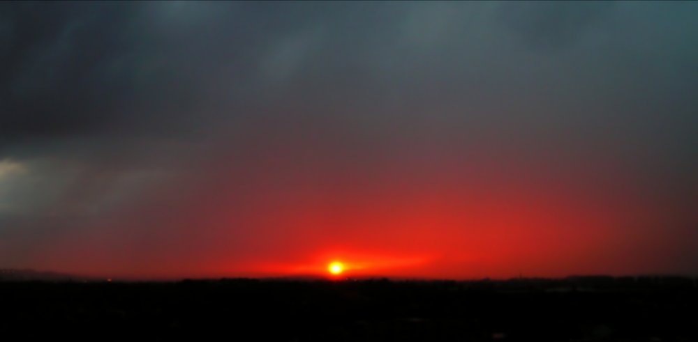 Krasser Sonnenuntergang in Bonn