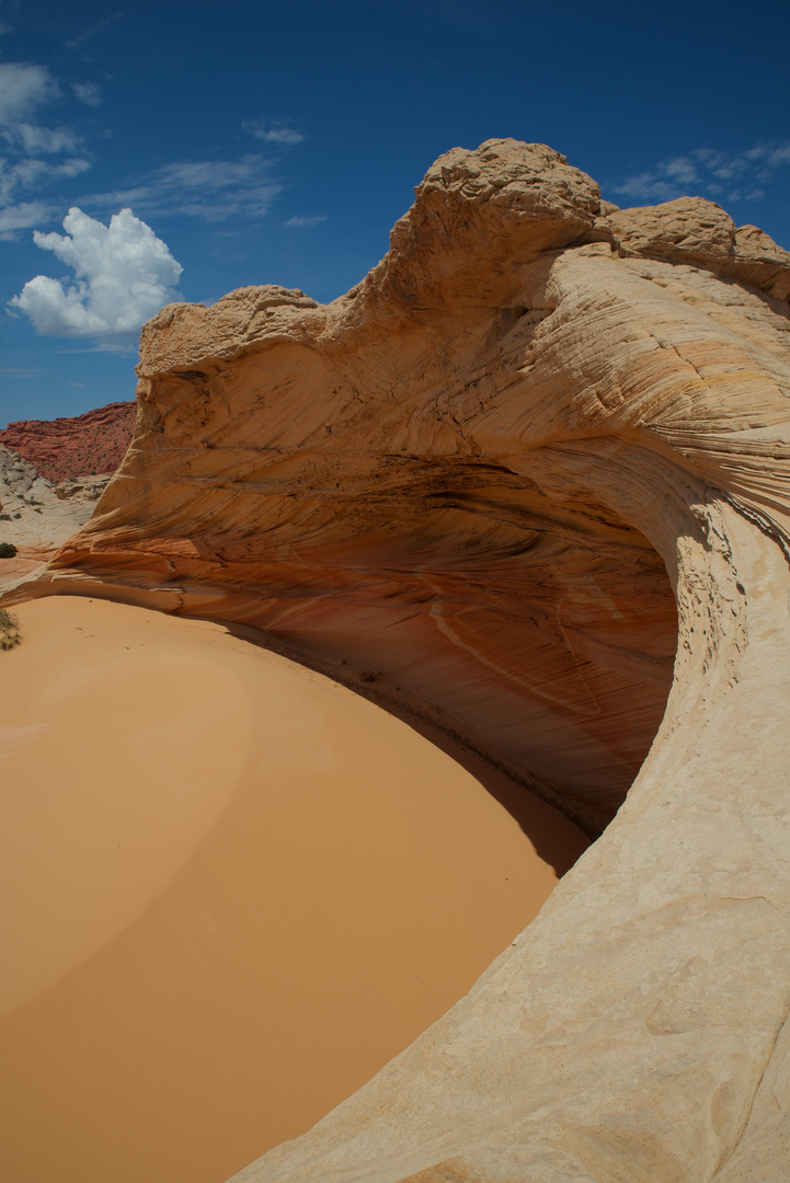 Krater mit Sand, Coyote Buttes North