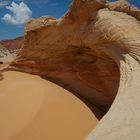 Krater mit Sand, Coyote Buttes North