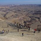 Kraterrand in Israels Negev-Wüste