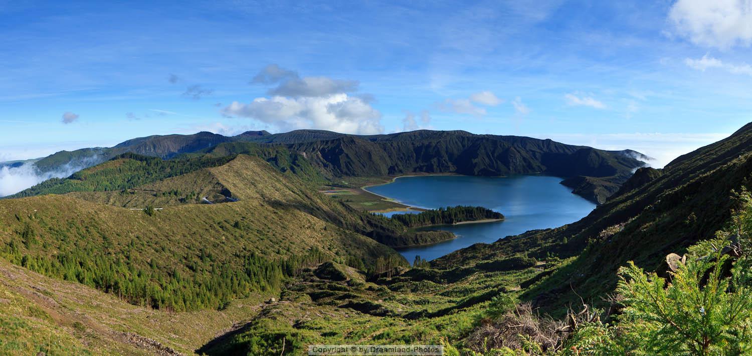 Kratersee Lagoa das Fogo, Insel São Miguel, Azoren Archipel