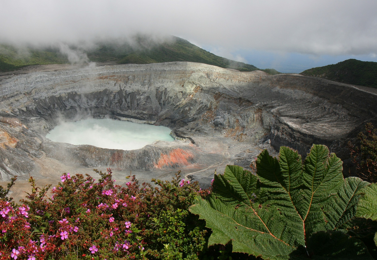 Kratersee Vulkan Poas, Costa Rica