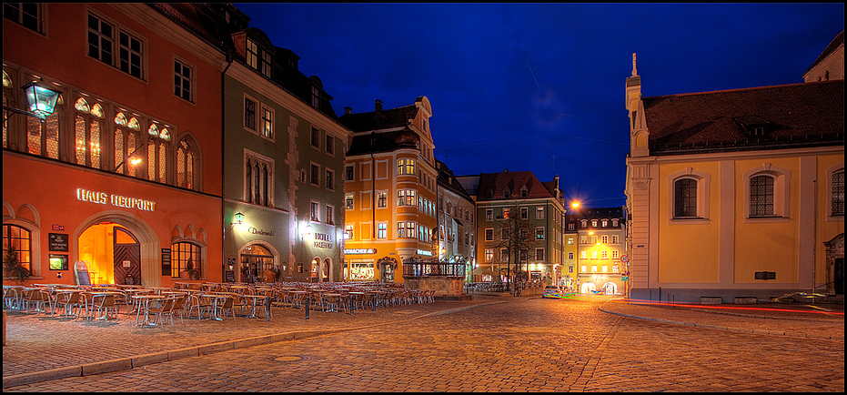 Krauterermarkt am Abend