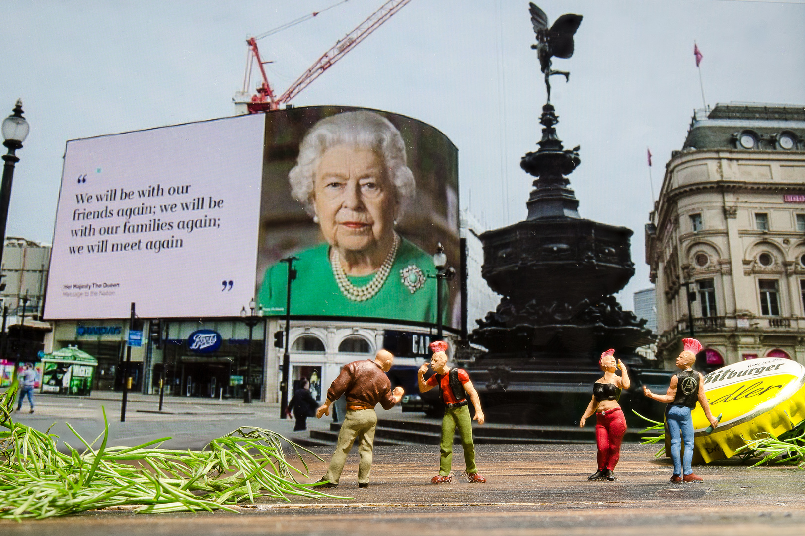 Krawall am Piccadilly Circus