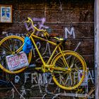 Kreativer Fahrradparkplatz in Rom