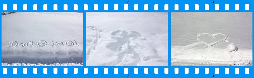 Kreativität im Schnee