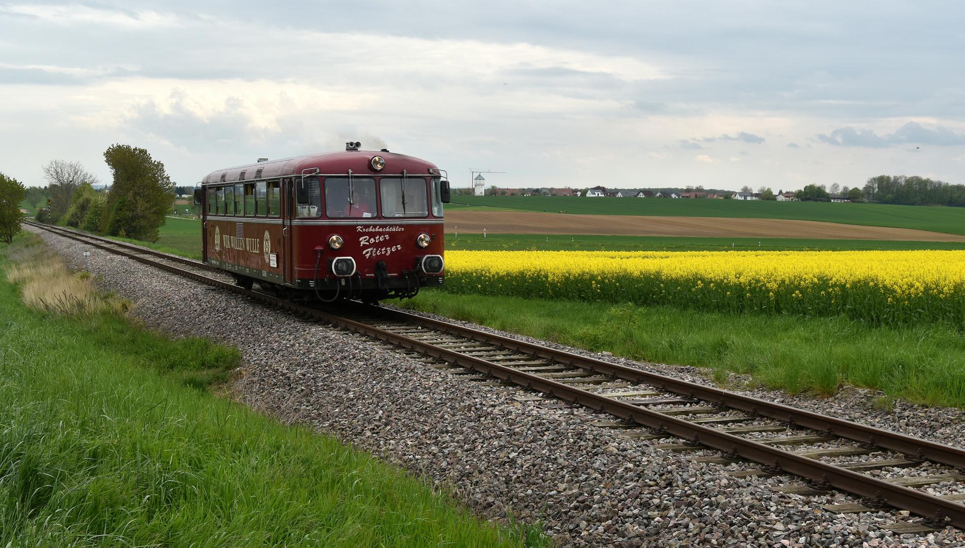 Krebsbachtalbahn heraus aus dem nördlichen Kraichgau in den kleinen Odenwald 1.5.23