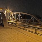 Krefeld Alte Drehbrücke bei Regen