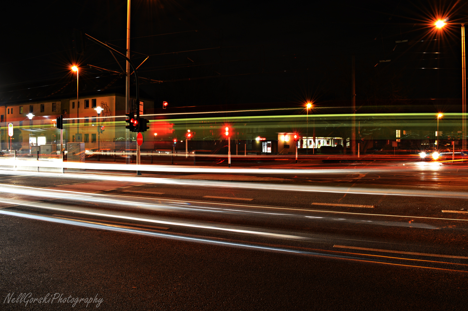 Krefeld bei Nacht