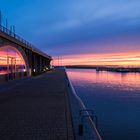 Kreidebrücke im Hafen von Wiek