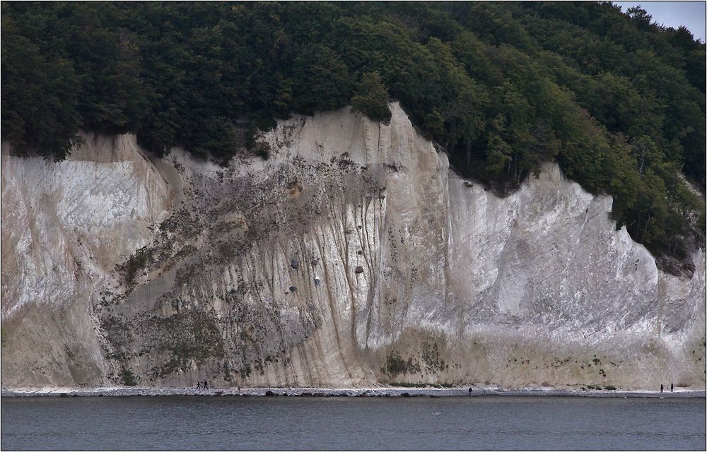 Kreidefelsen auf der Insel Rügen.