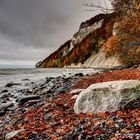 Kreidefelsen im Herbst