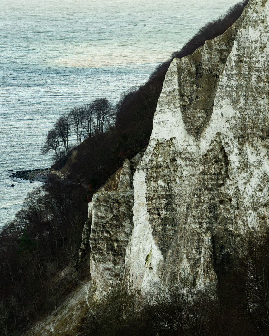 Kreidefelsen im Jasmund NP, Rügen.