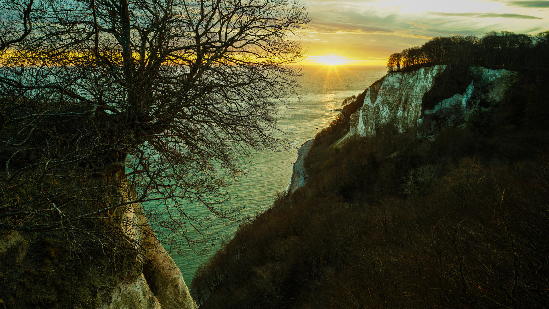 Kreidefelsen im Jasmund NP, Rügen.