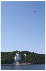 Kreidefelsen mit Flugzeug