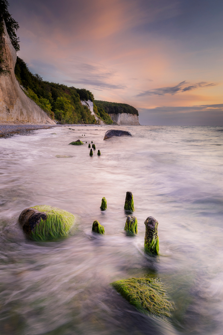 Kreidefelsen Rügen am Morgen