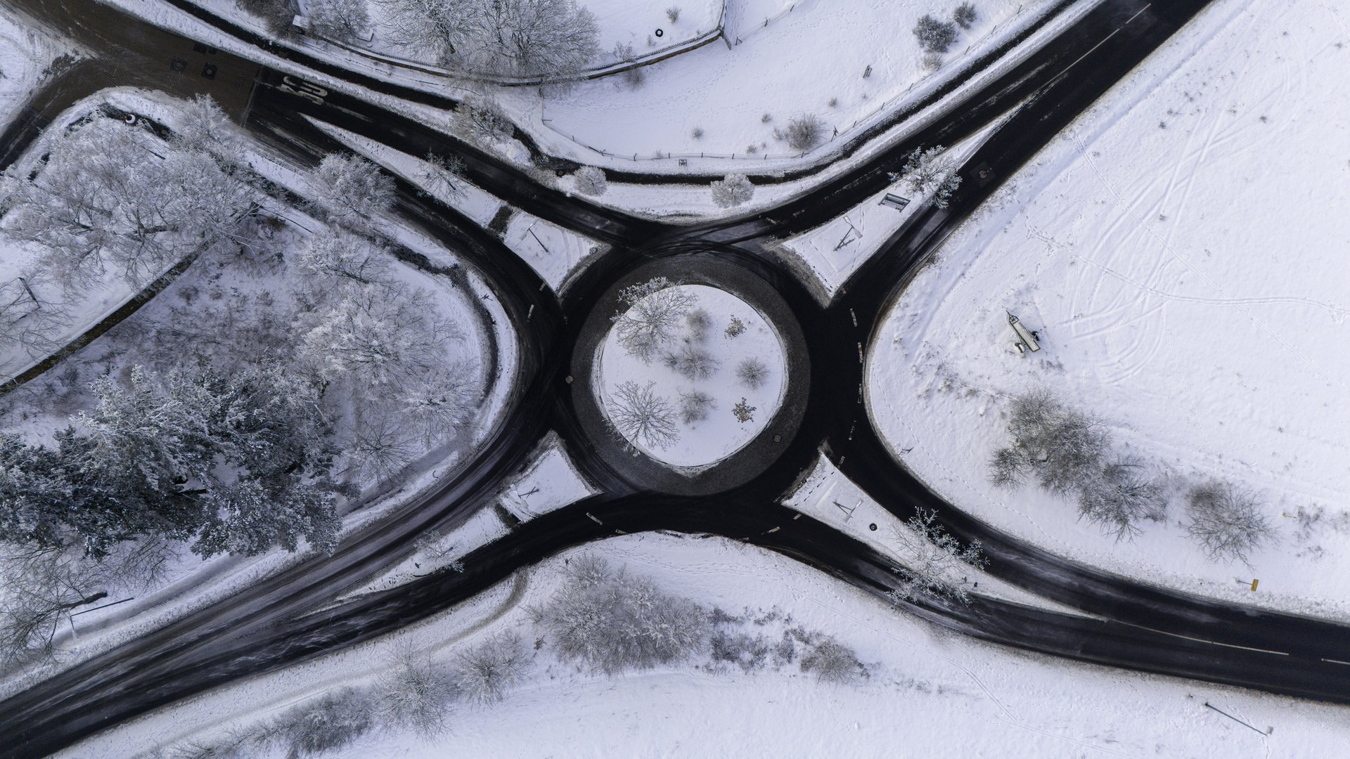 Kreis ohne Verkehr