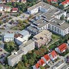 Kreiskrankenhaus Schwetzingen,Luftbild aus 700 m Höhe