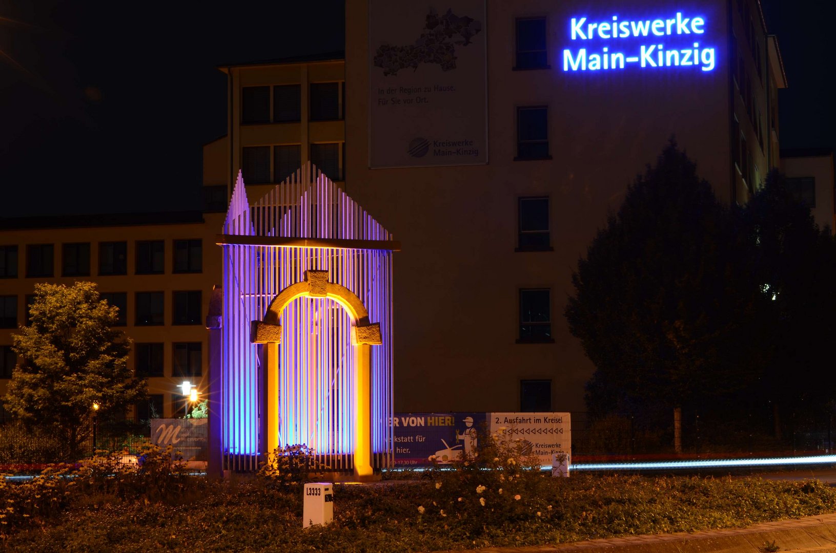 Kreisverkehr in Gelnhausen