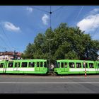 Kreisverkehr mit Straßenbahn