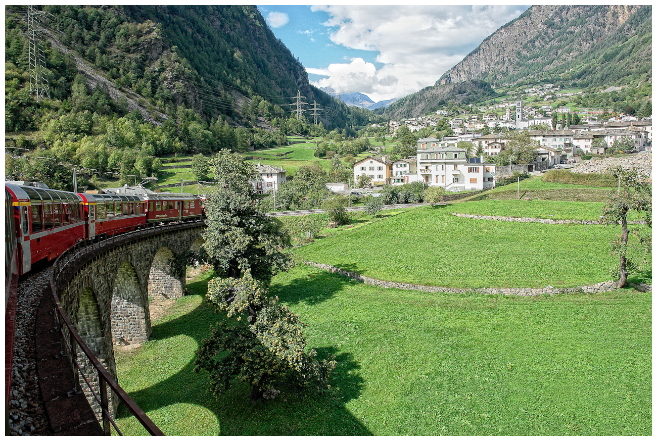 Kreisviadukt- Brusio- Schweiz